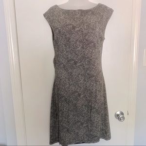 Loft Dress, Black with Cream Dots, Medium
